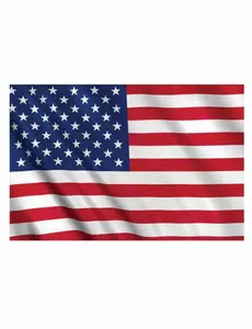 USA-supporterflagga 150 X 90 cm