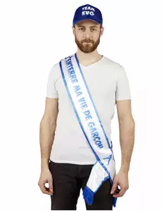 Blå scarf J'enterre ma vie de garçon