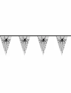 Transparent spindelgirlang Halloween 6 m