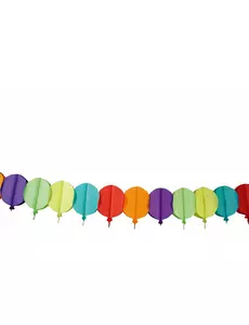 Pappersgirlang med ballonger 4 m