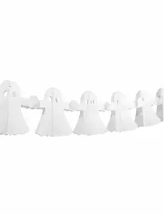 Pappersgirlang med spöken Halloween 4 m