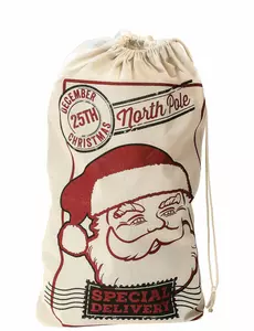 Jutesäck för jul 50 x 80 cm