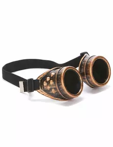 Kopparfärgade steampunk-aviatorglasögon, vuxen