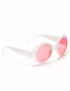 Runda vita plastglasögon vuxen