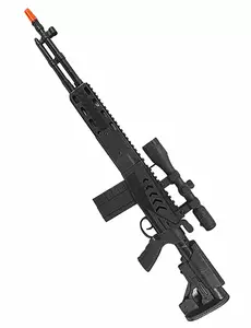 Lång svart kulspruta barn 71 cm