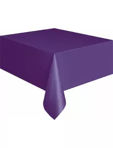 Lila rektangulär plastduk 137 x 274 cm