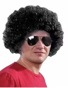 Svart afroperuk standard vuxen