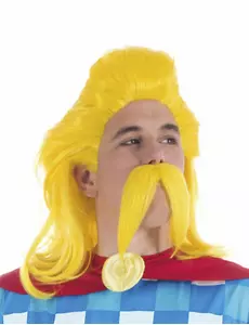 Peruk och mustasch Assurancetourix™ - Astérix och Obélix™