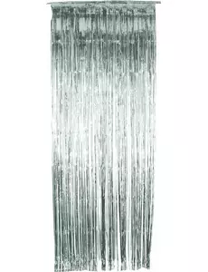 Glittrande silverfärgad gardin 91 x 244 cm