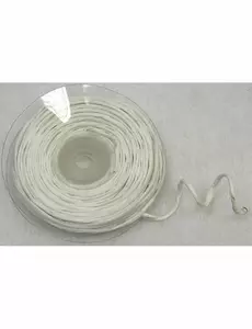 Rulle vit raffia med metalltråd 10 m
