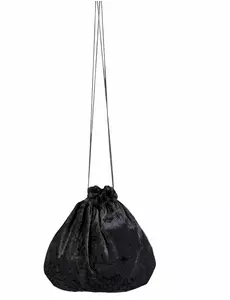 Svart sammetsväska 27 cm