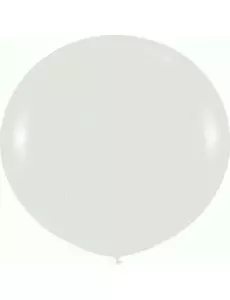 Vit jätteballong i latex 80 cm