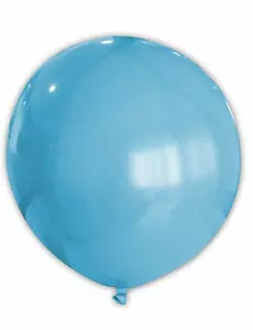 Ljusblå ballong 80 cm