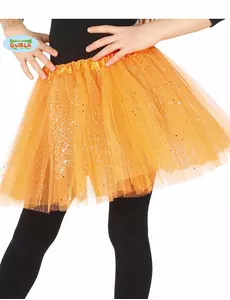 Orange paljettkjol flicka