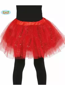 Röd paljettutu flicka