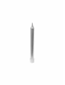 10 metalliska silverfärgade födelsedagsljus 7 cm