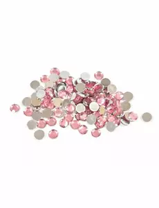 100 runda bordskonfettin i roséguld, 0,6 cm, 10 g