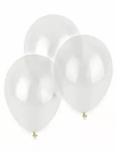 12 transparenta ballonger 28 cm