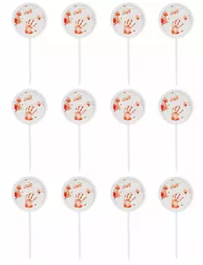 12 Halloween-picks med blodiga händer 7,5 cm