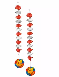 2 hängande riddardekorationer 60 cm