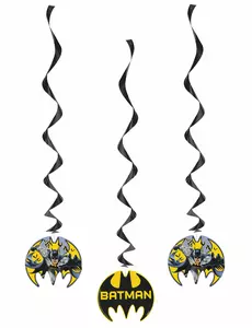 3 hängande spiraldekorationer Batman™