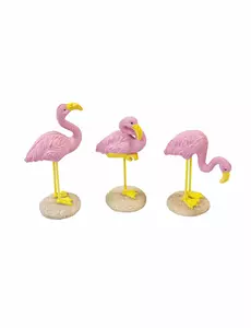 1 rosa flamingo i harts 3,5 x 10 cm
