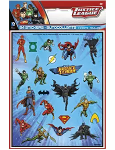 4 ark Justice League™-klistermärken