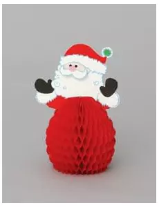 4 mini bordsdekorationer med jultomte 15 cm