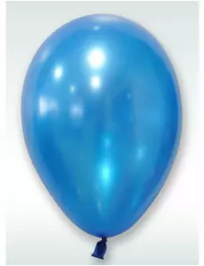 50 blå metallicballonger 30 cm