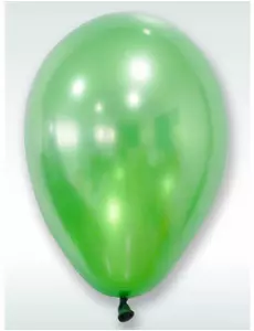 50 gröna metallicballonger 30 cm