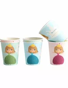 6 pappmuggar Prinsessa 25 cl