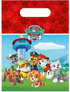 6 röda presentpåsar Paw Patrol™