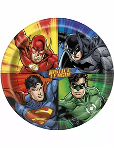 8 papptallrikar Justice League ™ 23 cm