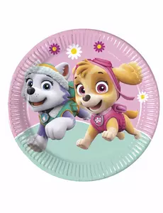 8 papperstallrikar Pat' Patrouille Skye et Everest™ 23 cm