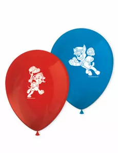 8 röda och blå latexballonger Pat' Patrouille prêt pour l'action™