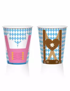 8 pappmuggar ölfest 250 ml