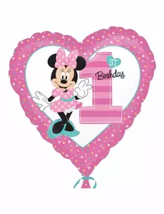 Minnie™-aluminiumfolieballong 1-årsdag 43 cm