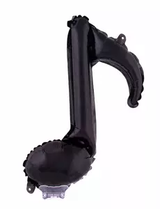 Jätteballong av aluminiumfolie med musiknot 45 x 33 cm