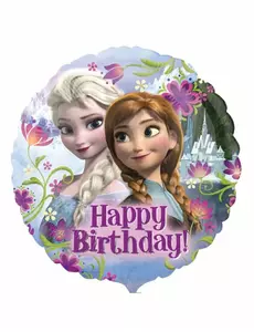 Happy Birthday-aluminiumballong La Reine des Neiges™
