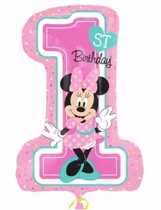 Sifferballong 1 i aluminium Minnie™ 48 x 71 cm