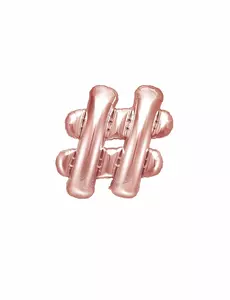 Folieballong # roséguld 35 cm