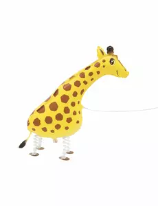 Metallisk gående giraffballong 86,3 cm