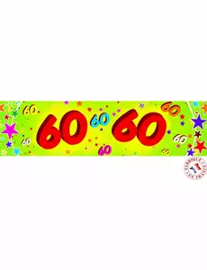Pappersbanderoll 60 år 0,16x2,44 m