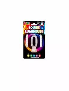 LED-ljus med siffran 0