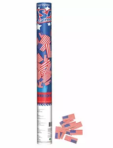 Konfettikanon med USA-flagga 60cm