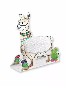Bordsdekoration i papper vit lama 28 cm