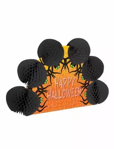 Bordsdekoration spindlar Happy Halloween 15 x 21 cm