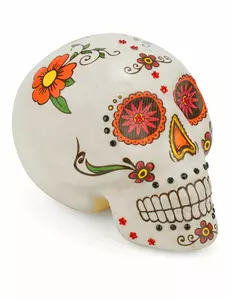 Färgglad dödskalled dekoration Dia de los muertos