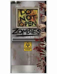 Dörrdekoration zombielaboratorium 76 x 152 cm