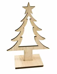 Julgransdekoration i trä 25 cm